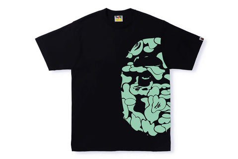 GLOW IN THE DARK CAMO SIDE BIG APE HEAD TEE MENS