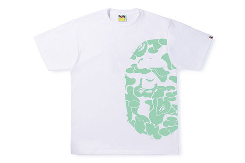 GLOW IN THE DARK CAMO SIDE BIG APE HEAD TEE MENS