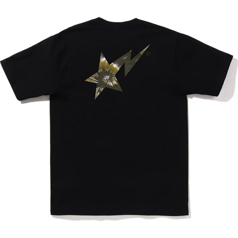 TIE DYE BAPE STA LOGO TEE MENS