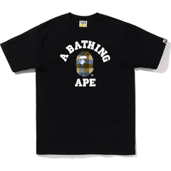 BLOCK CHECK COLLEGE TEE MENS