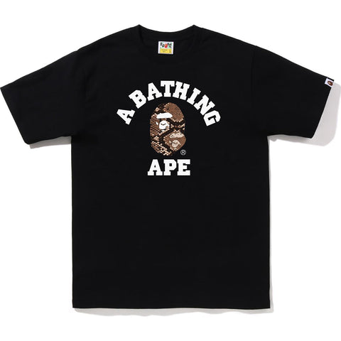 BAPE SNAKE COLLEGE TEE MENS