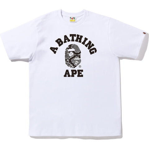 BAPE SNAKE COLLEGE TEE MENS