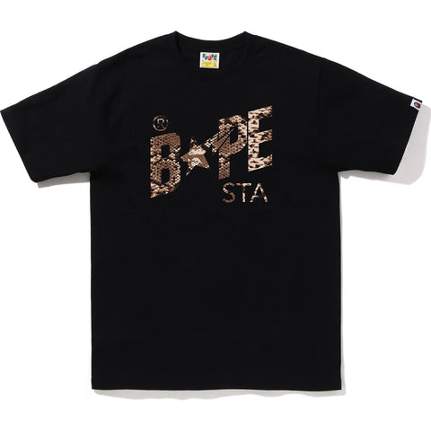 BAPE SNAKE BAPE STA LOGO TEE MENS