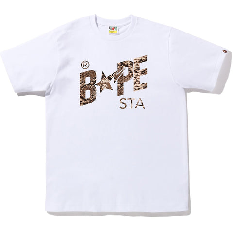 BAPE SNAKE BAPE STA LOGO TEE MENS