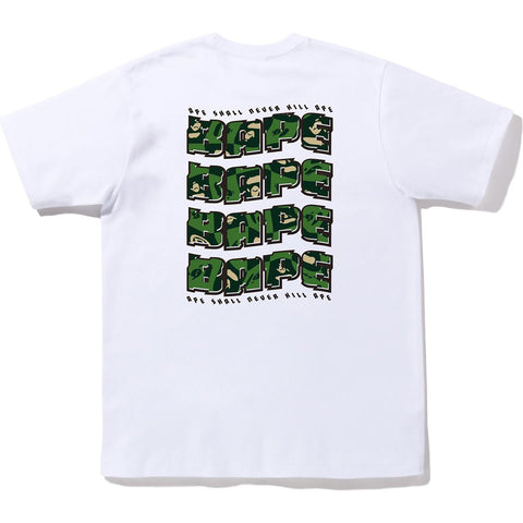 BAPE DISTORTION TEE MENS