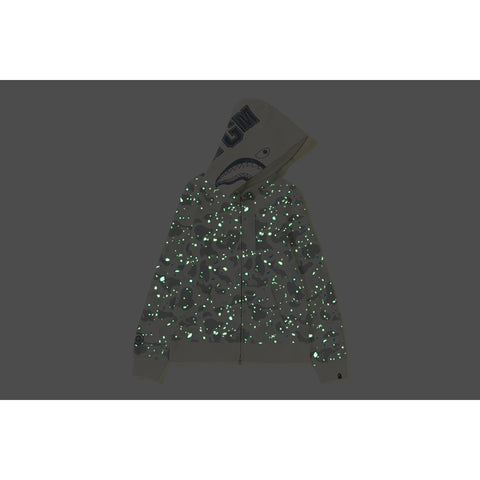 SPACE CAMO SHARK FULL ZIP HOODIE LADIES