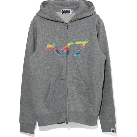 KATAKANA COLLEGE FULL ZIP HOODIE LADIES