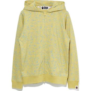 LINE CAMO JERSEY ZIP HOODIE LADIES