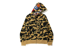 1ST CAMO SHARK FULL ZIP HOODIE MENS