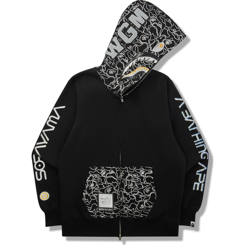 BAPE X HAJIME SORAYAMA SHARK FULL ZIP HOODIE MENS