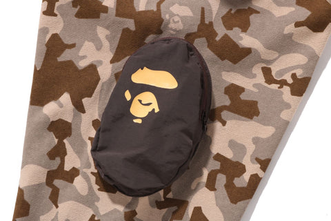 SAND CAMO MILITARY RELAXED FIT FULL ZIP MASK HOODIE MENS