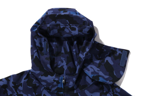 SAND CAMO MILITARY RELAXED FIT FULL ZIP MASK HOODIE MENS
