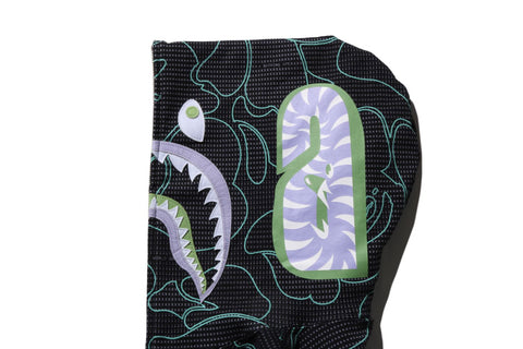TEXT CODE CAMO SHARK FULL ZIP HOODIE MENS