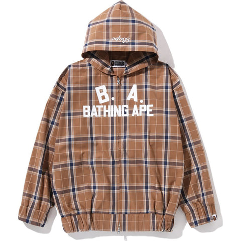 B.A. CHECK ZIP HOODIE LADIES
