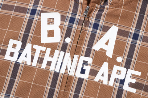 B.A. CHECK ZIP HOODIE LADIES