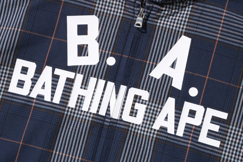 B.A. CHECK ZIP HOODIE LADIES