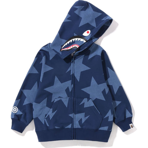 STA PATTERN SHARK HOODIE KIDS