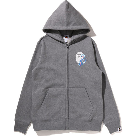 MARBLE CAMO LIQUID COLLEGE ZIP HOODIE KIDS