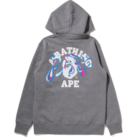 MARBLE CAMO LIQUID COLLEGE ZIP HOODIE KIDS