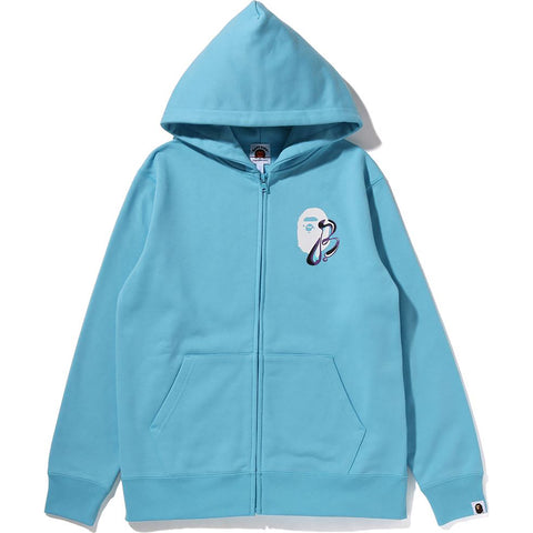 MARBLE CAMO LIQUID COLLEGE ZIP HOODIE KIDS