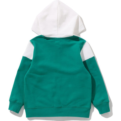 BAPE COLOR BLOCK ZIP HOODIE KIDS