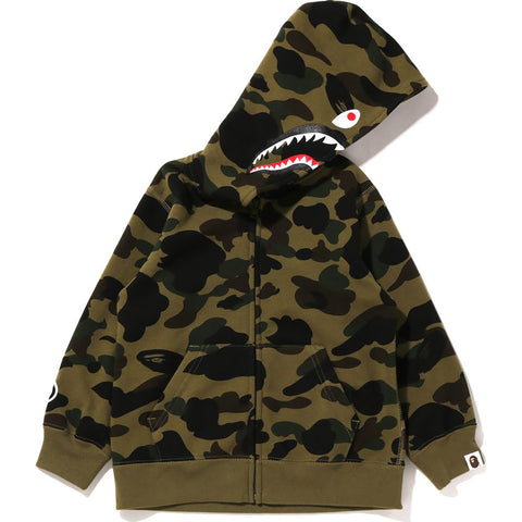 1ST CAMO SHARK ZIP HOODIE KIDS