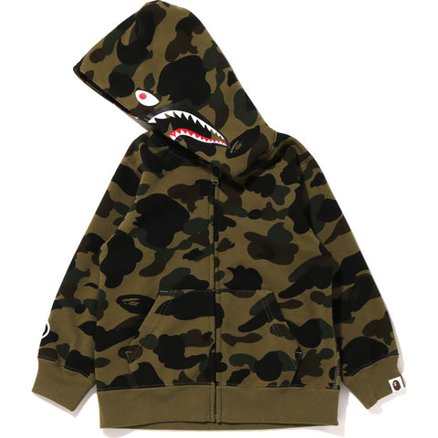 1ST CAMO SHARK ZIP HOODIE KIDS