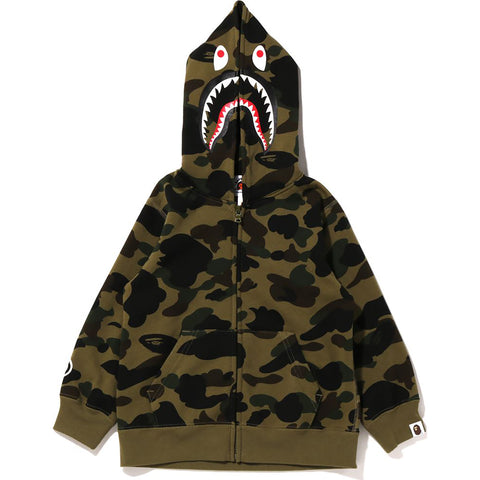 1ST CAMO SHARK ZIP HOODIE KIDS