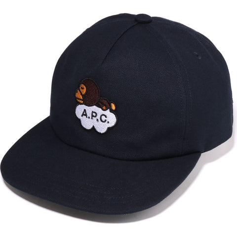BAPE X A.P.C. MILO COTTON CAP MENS