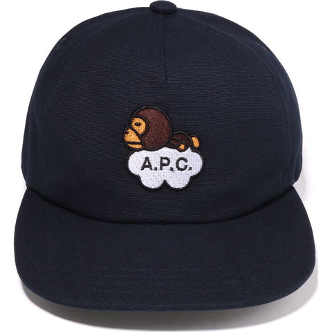 BAPE X A.P.C. MILO COTTON CAP MENS