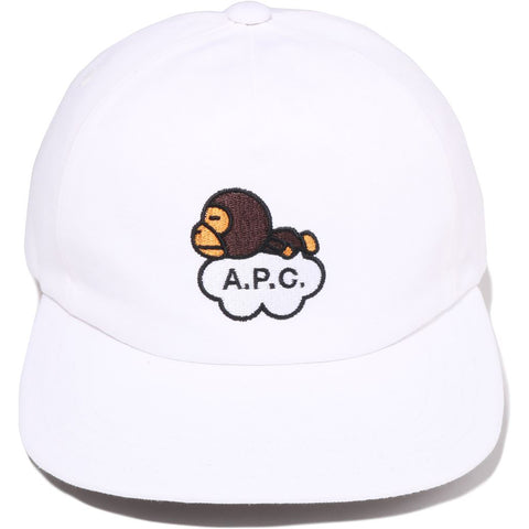 BAPE X A.P.C. MILO COTTON CAP MENS