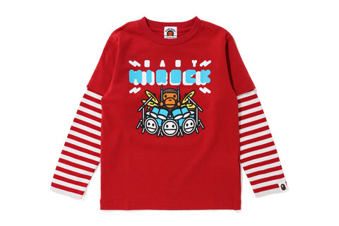 MILO ROCK HOOP LAYERED L/S TEE KIDS