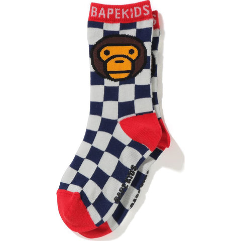 BABY MILO CHECKERED FLAG SOCKS KIDS