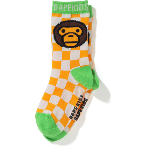 BABY MILO CHECKERED FLAG SOCKS KIDS