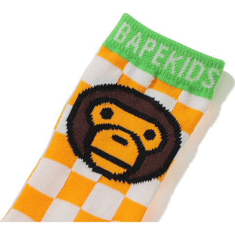 BABY MILO CHECKERED FLAG SOCKS KIDS