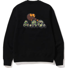 BAPE X A.P.C. MILO ON APC WIDE CREWNECK MENS