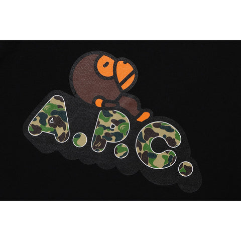 BAPE X A.P.C. MILO ON APC WIDE CREWNECK MENS