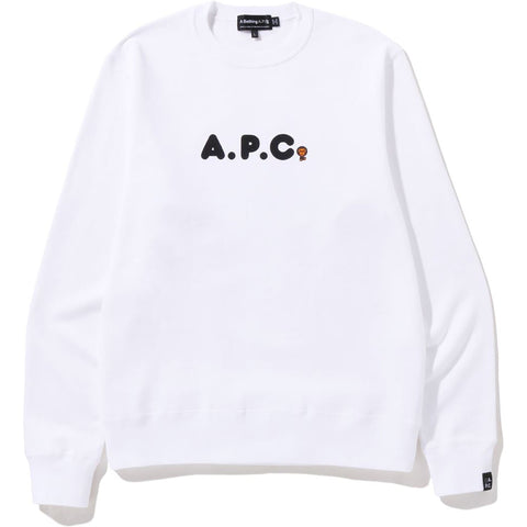 BAPE X A.P.C. MILO ON APC WIDE CREWNECK MENS