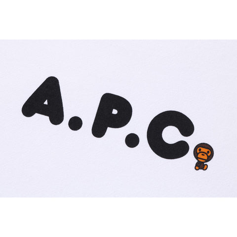 BAPE X A.P.C. MILO ON APC WIDE CREWNECK MENS