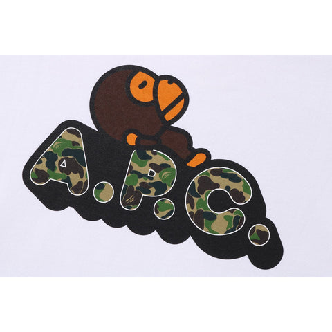 BAPE X A.P.C. MILO ON APC WIDE CREWNECK MENS