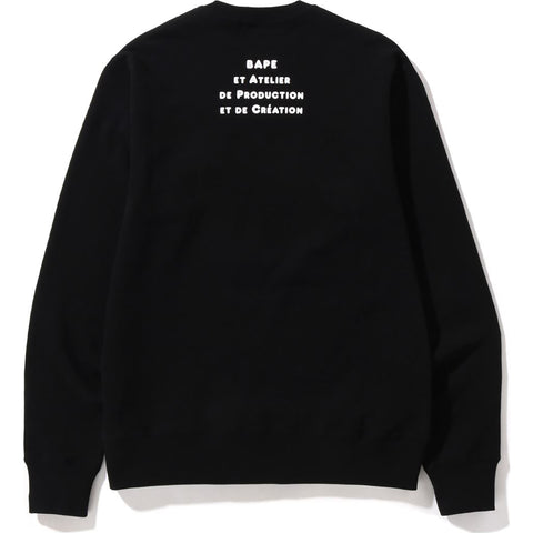 BAPE X A.P.C. MILO WIDE CREWNECK MENS
