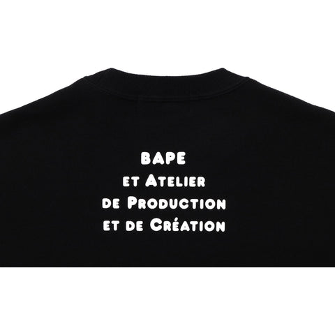 BAPE X A.P.C. MILO WIDE CREWNECK MENS