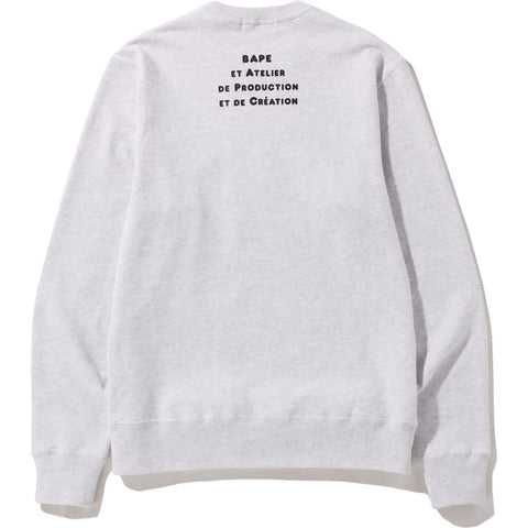 BAPE X A.P.C. MILO WIDE CREWNECK MENS