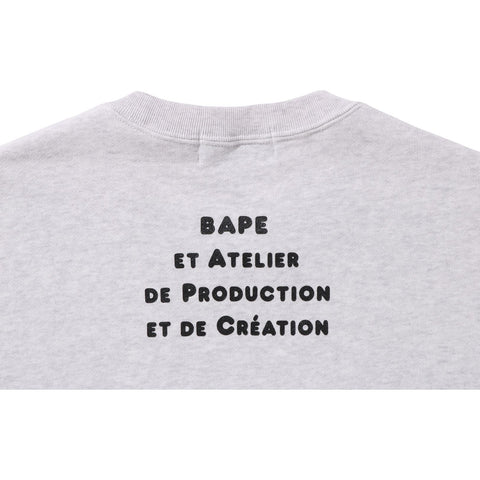 BAPE X A.P.C. MILO WIDE CREWNECK MENS