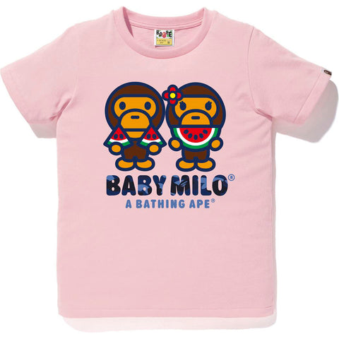 COLOR CAMO MILO WATER MELON SUMMER TEE LADIES