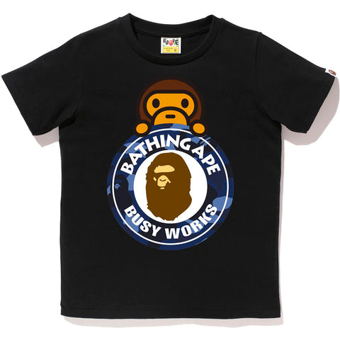 COLOR CAMO MILO ON BUSY WORKS TEE LADIES