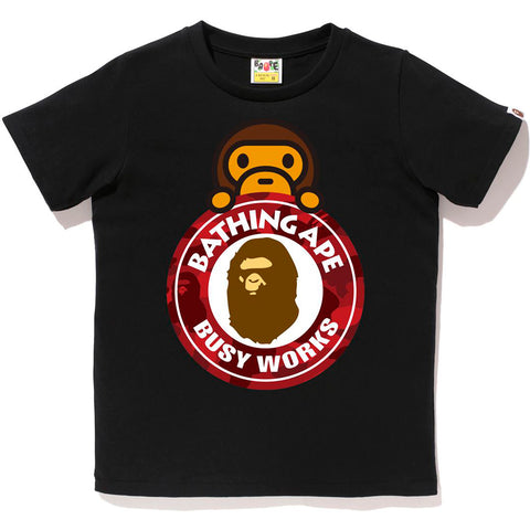 COLOR CAMO MILO ON BUSY WORKS TEE LADIES