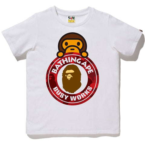 COLOR CAMO MILO ON BUSY WORKS TEE LADIES