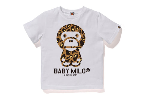 BAPE LEOPARD BABY MILO TEE KIDS