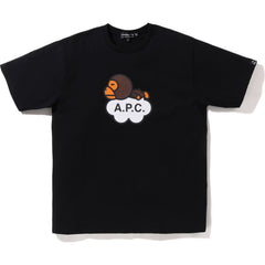 BAPE X A.P.C. MILO WIDE TEE MENS